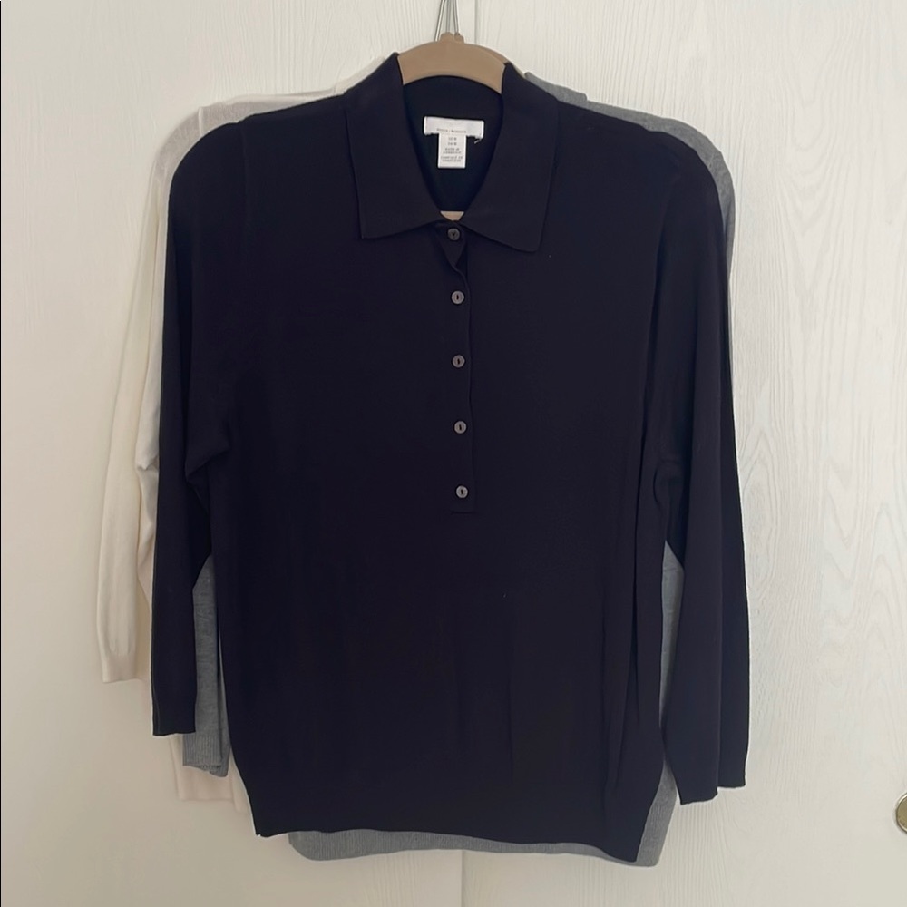 H&M Set of 3- Collared Sweaters - Picture 3 of 5